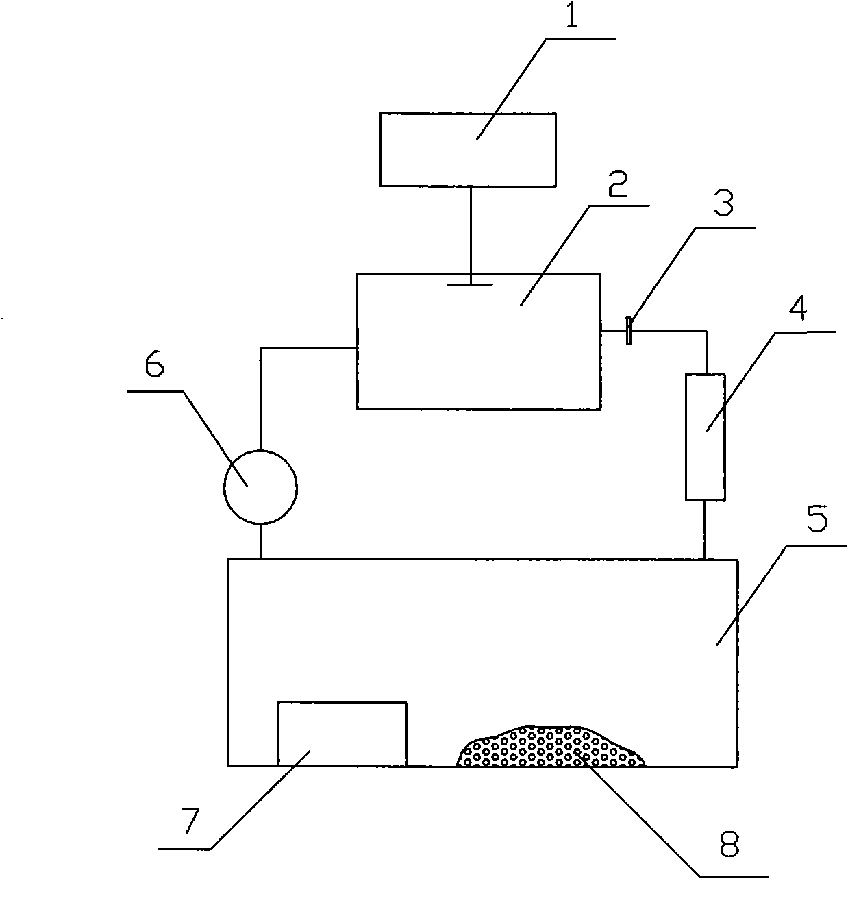 Method for measuring precipitation rate of radon