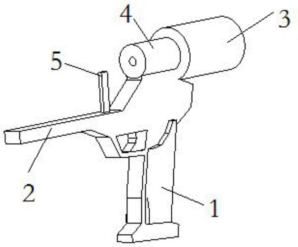 A hydraulic shearing tomato picking device