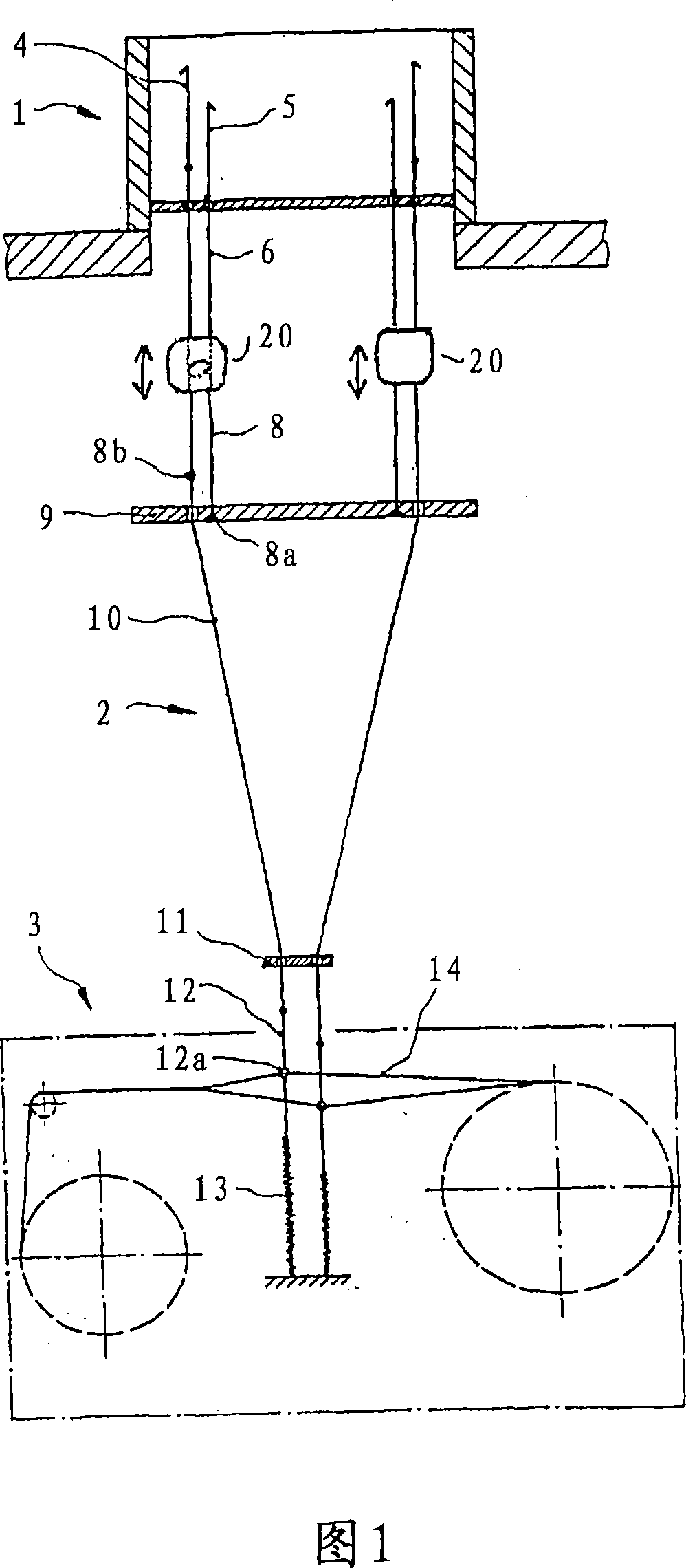 Tractive pulley element for a jacquard machine