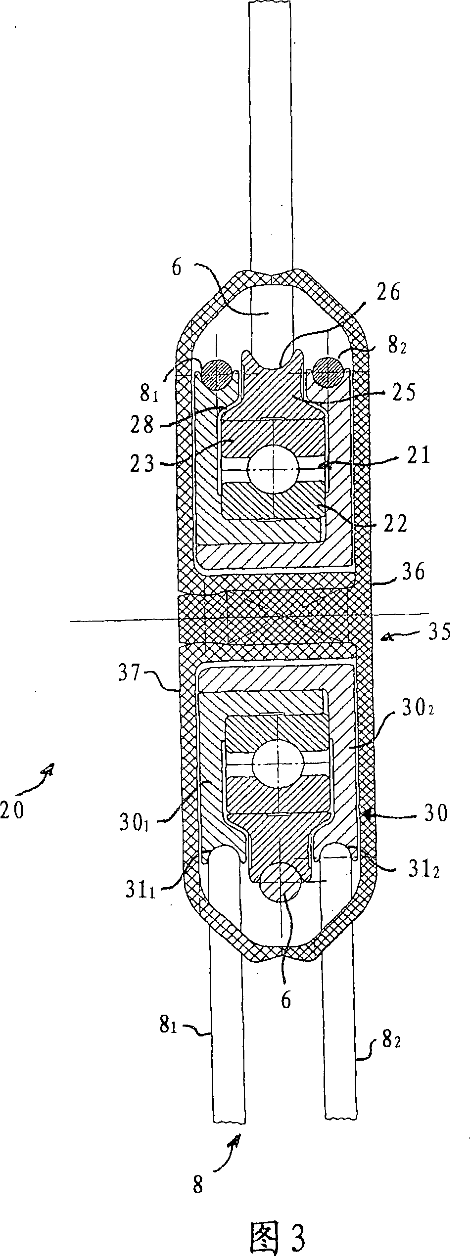 Tractive pulley element for a jacquard machine