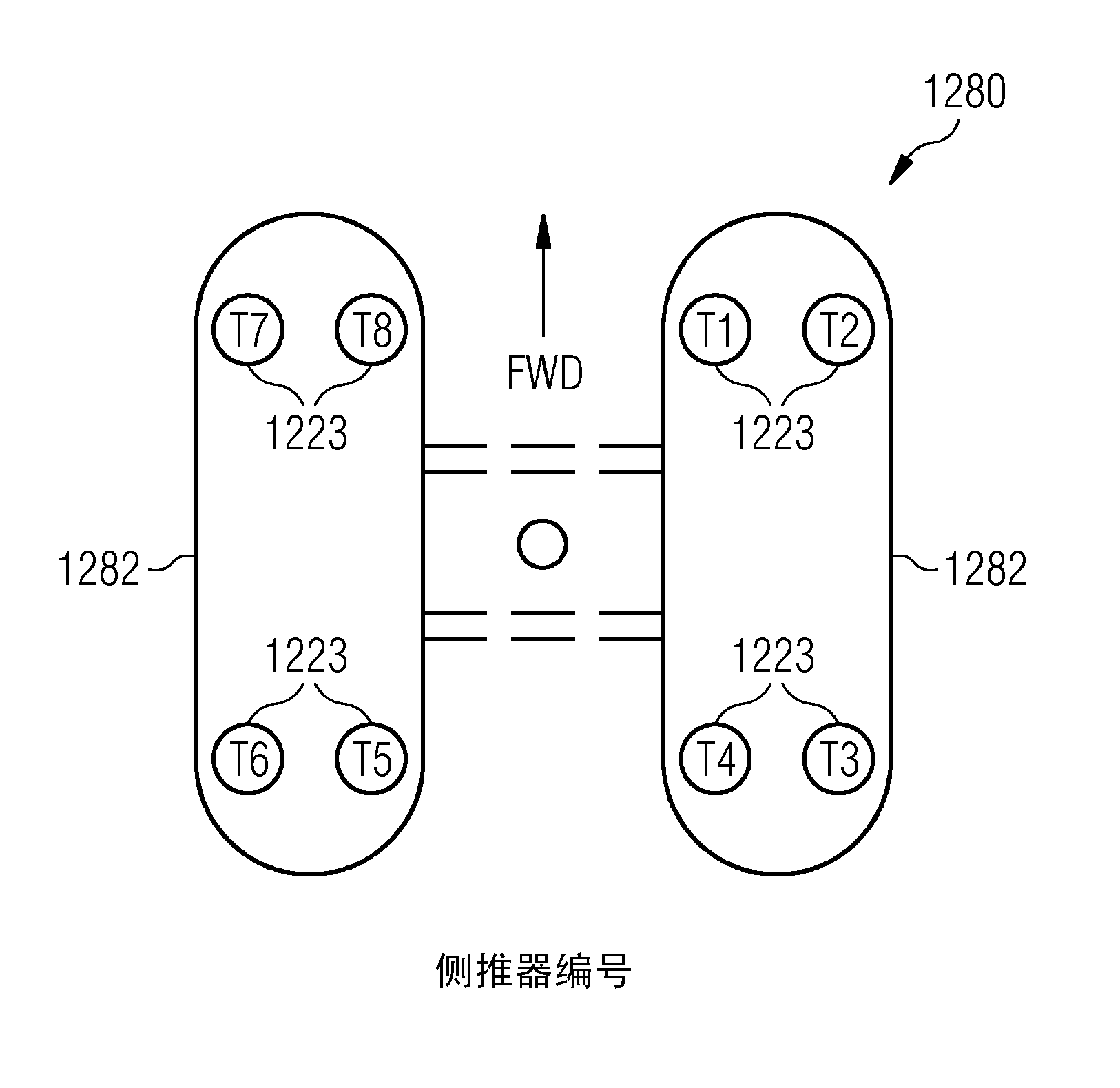 Protection system for electrical power distribution system using directional current detection and logic within protective relays