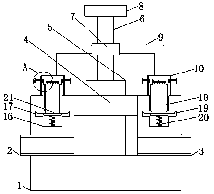 Conveniently detached adjusting valve