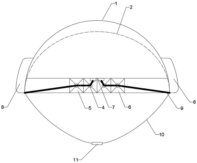 Mining safety helmet integrated with LED mining lamp