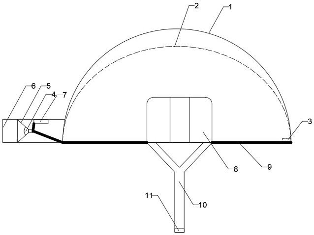 Mining safety helmet integrated with LED mining lamp