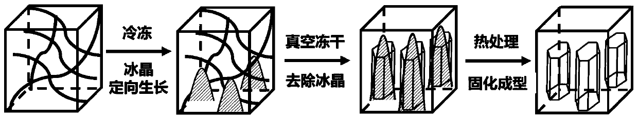 Preparation method of polyimide nanofiber aerogel with controllable microstructure