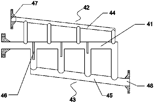 Separating device of hydrochloric acid and polymerized oil in production of pinacolone