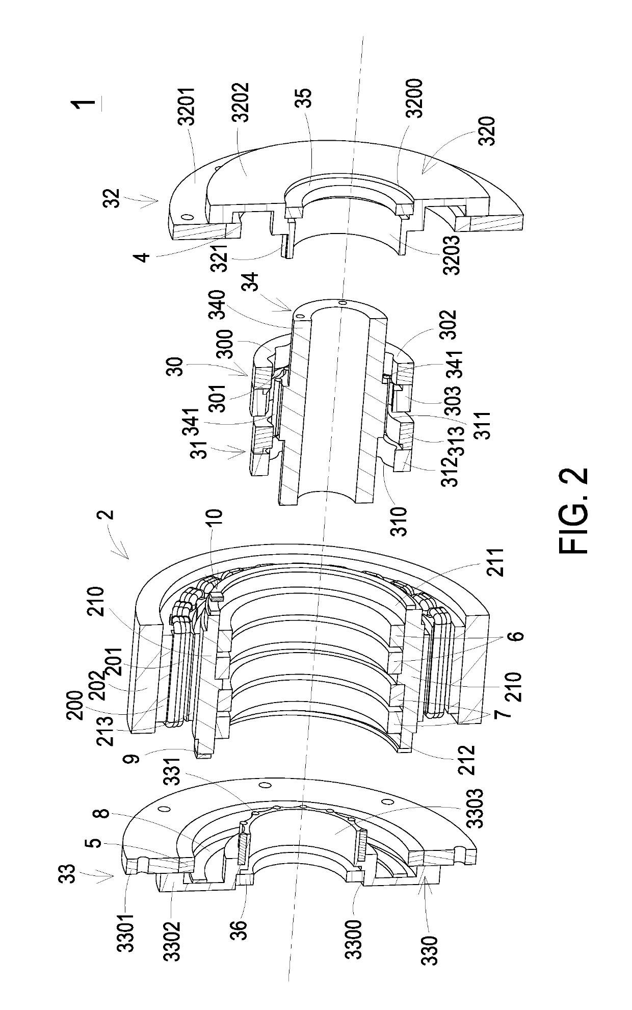 Speed reducing device having power source