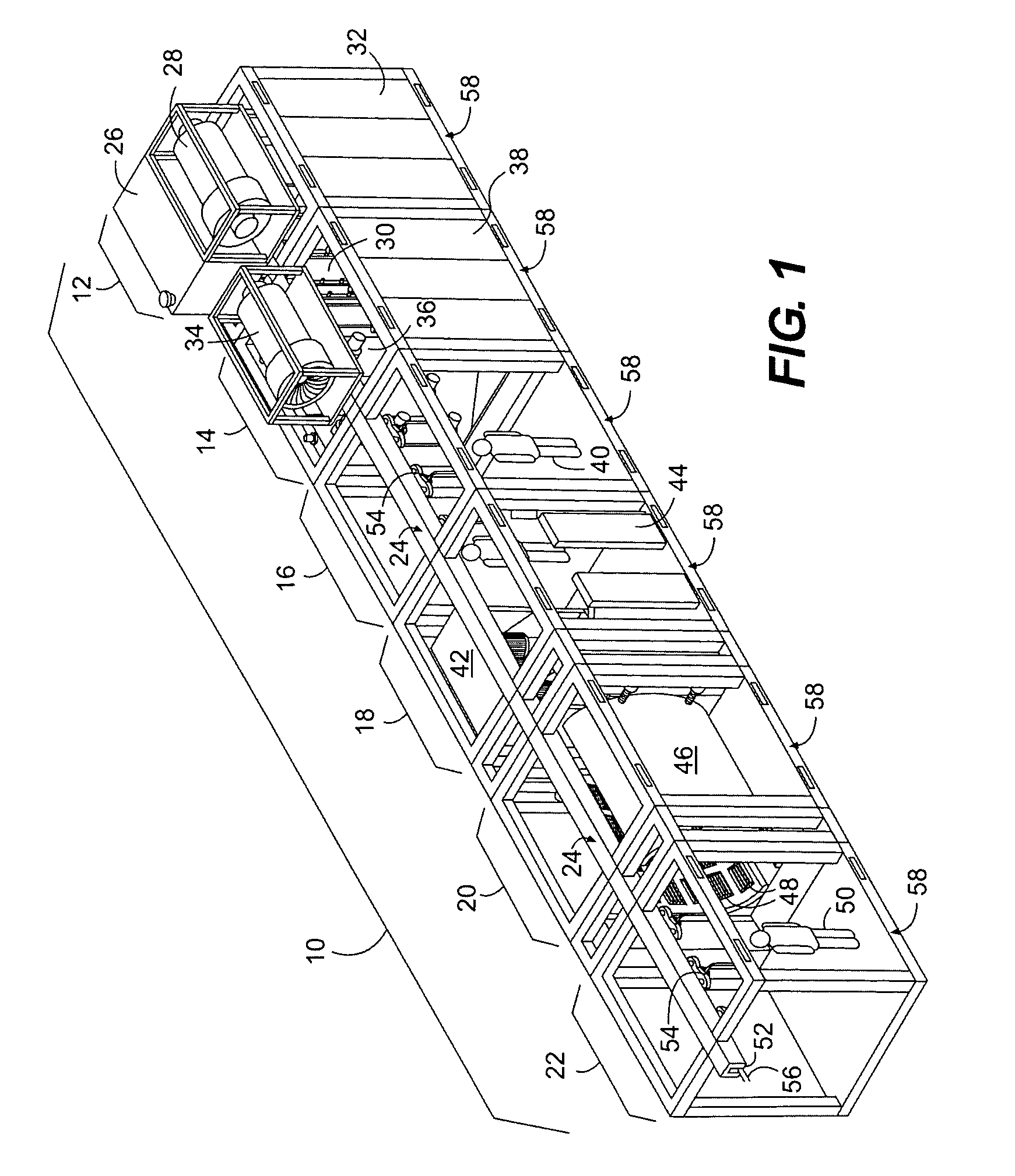 Portable modular manufacturing system