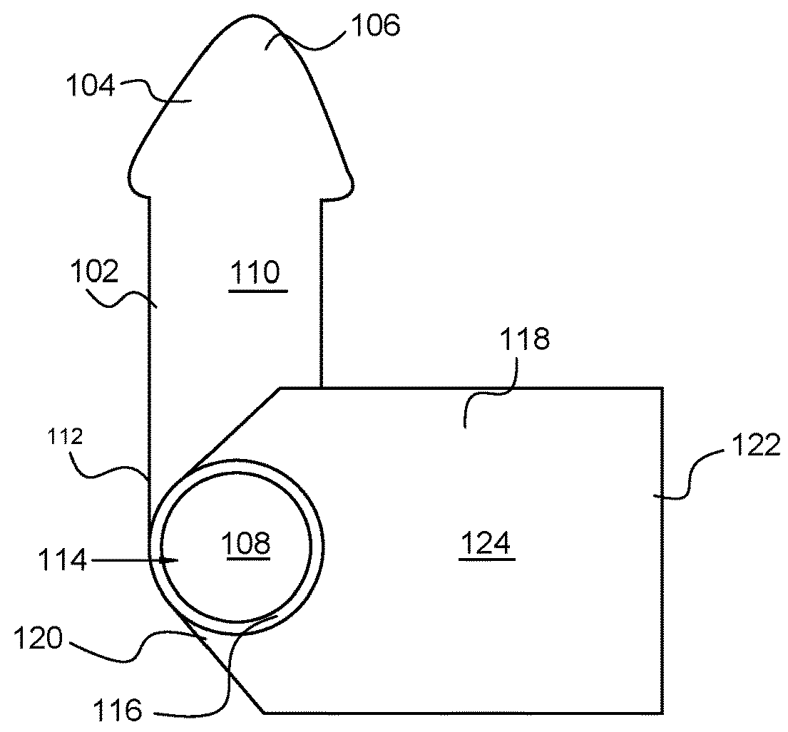 Male Condom Assembly with Integral Trapezoidal-shaped Shield for Inhibiting Skin Contact along The Genitals and Testicles