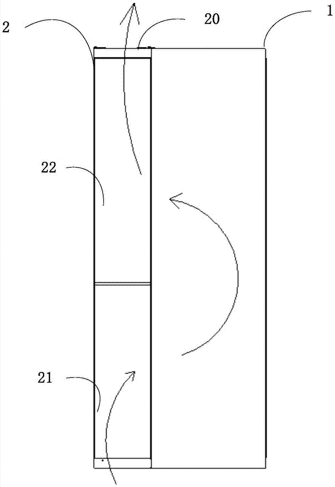 Wind guiding cabinet and communication system