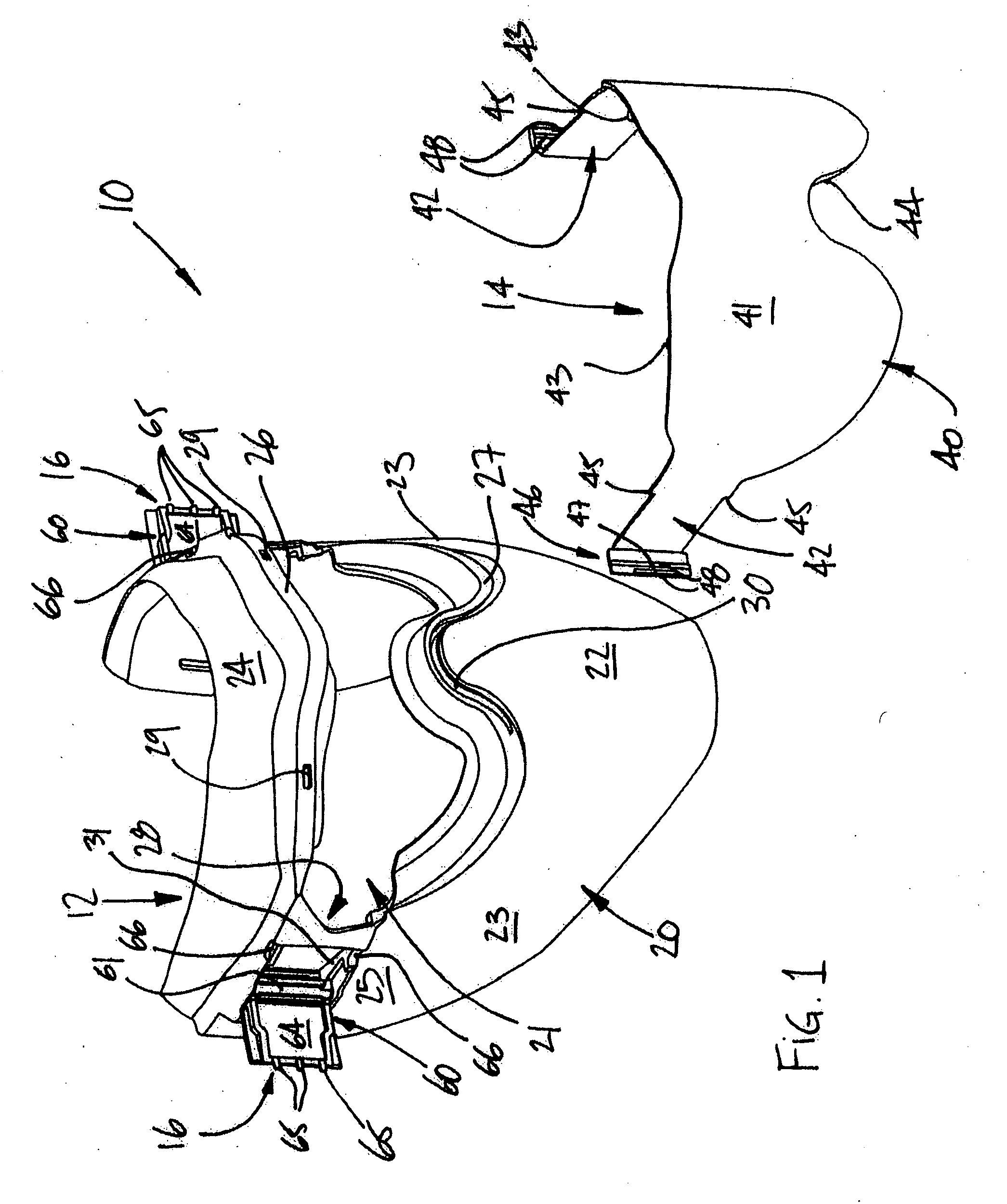 Protective mask with removable lens