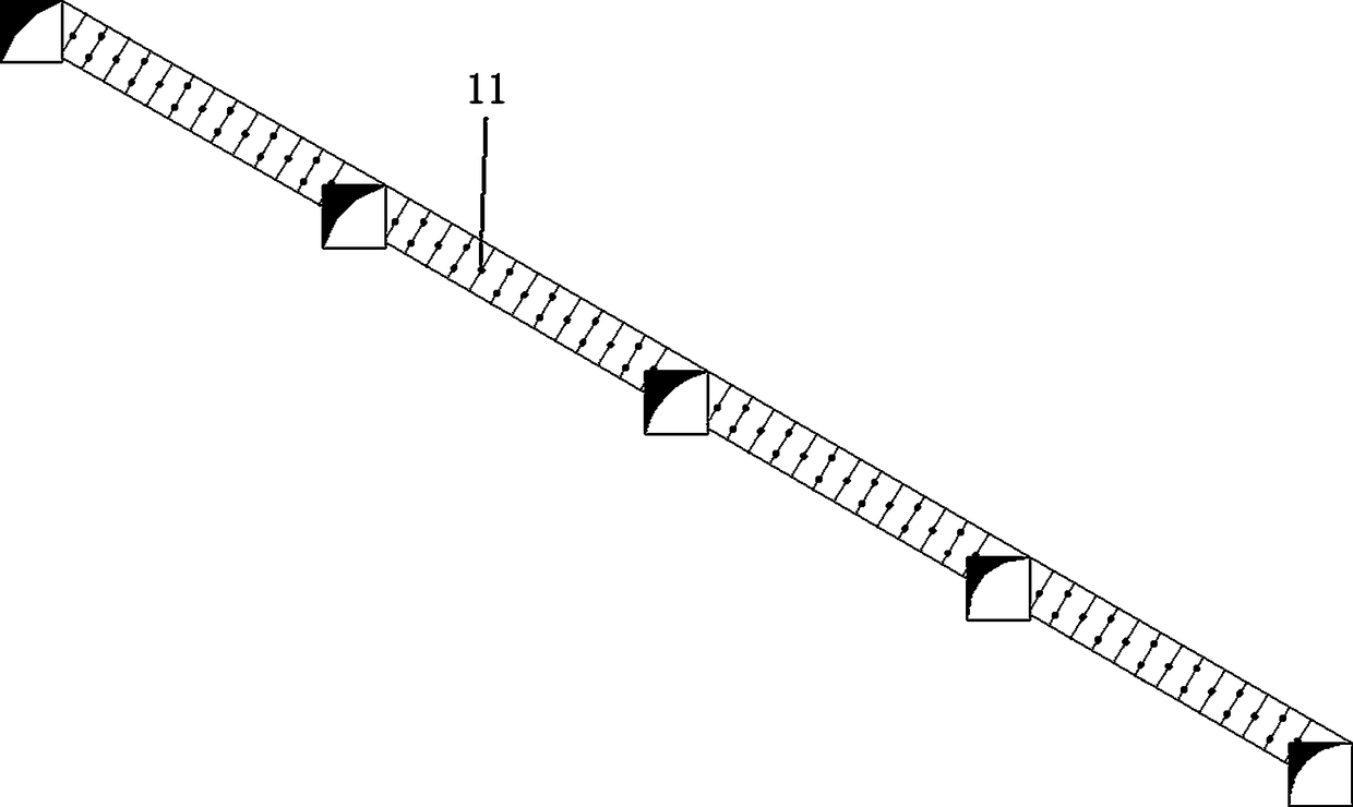 Gently-inclined broken thin lode medium-depth hole mining method