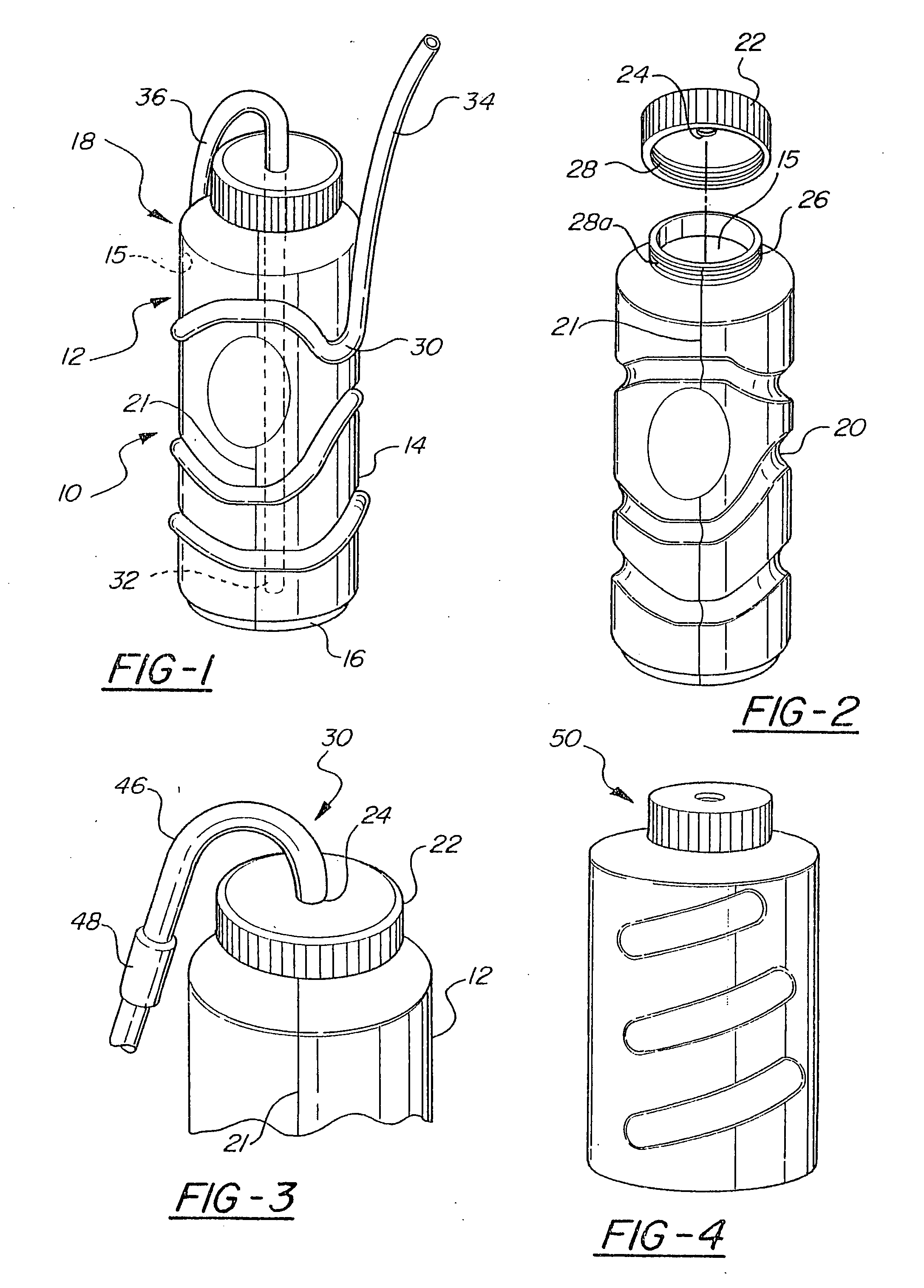 Drink container with molded straw and method of manufacture