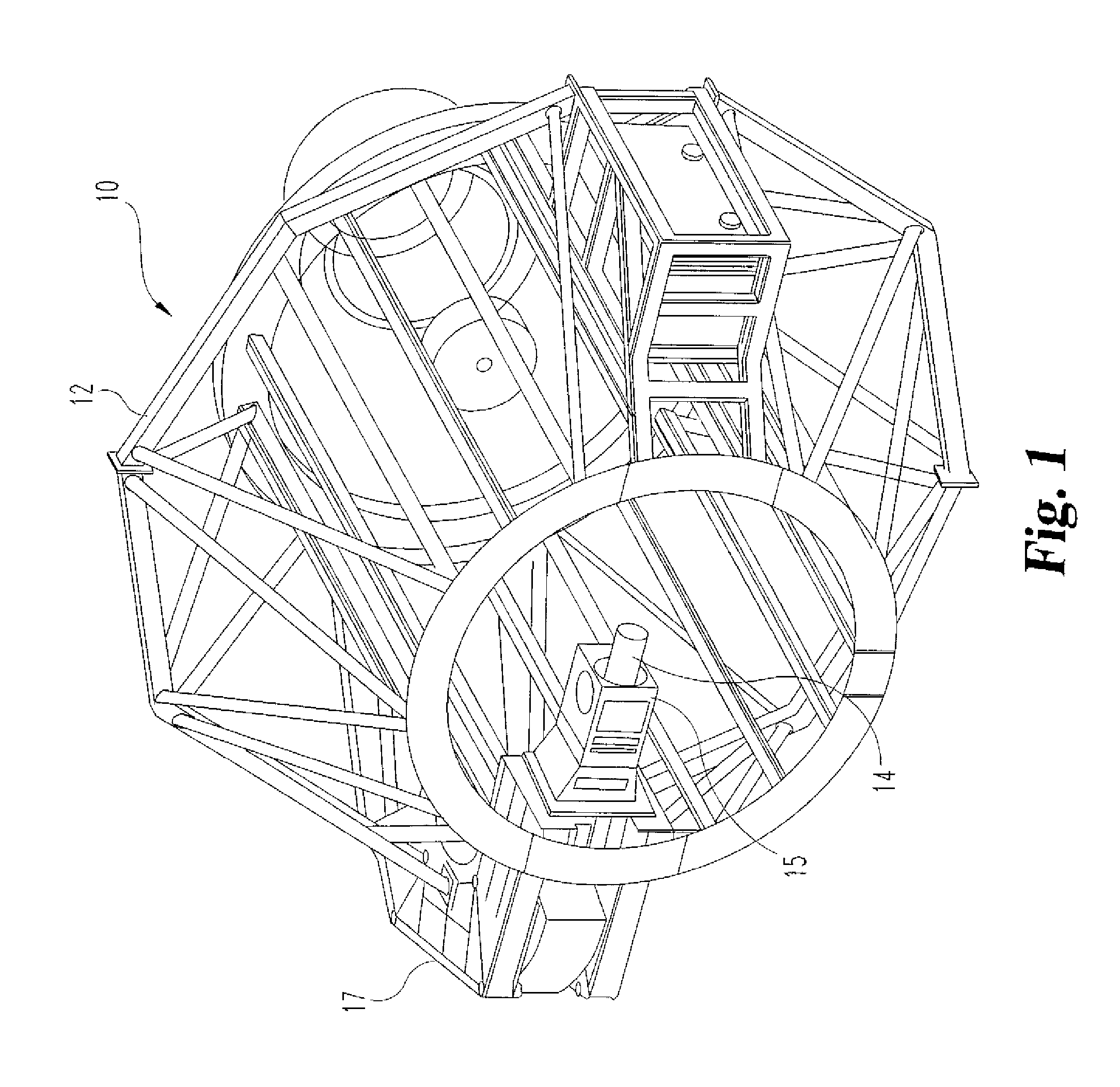 Automatic retractable floor system for a rotating gantry