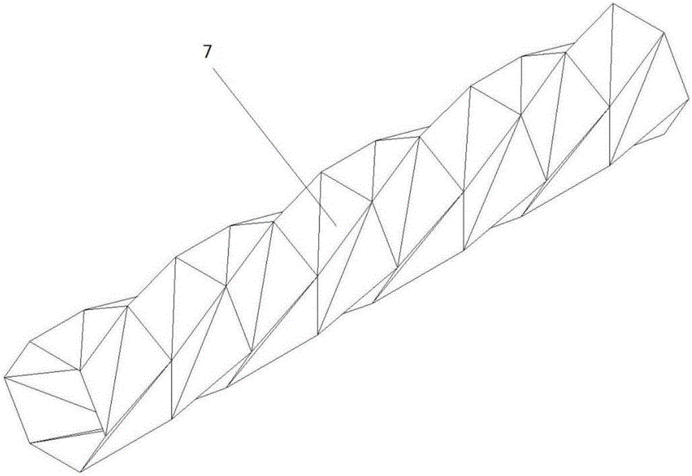 Buckling inducing brace with ends provided with annular screw-type induction units