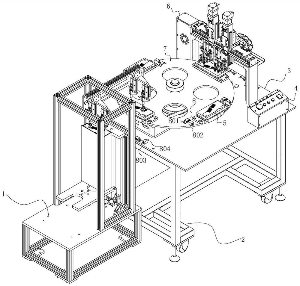 Uniaxial temperature control rotary table with uniform heat dissipation