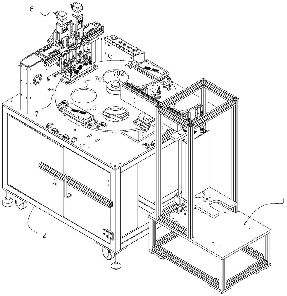 Uniaxial temperature control rotary table with uniform heat dissipation