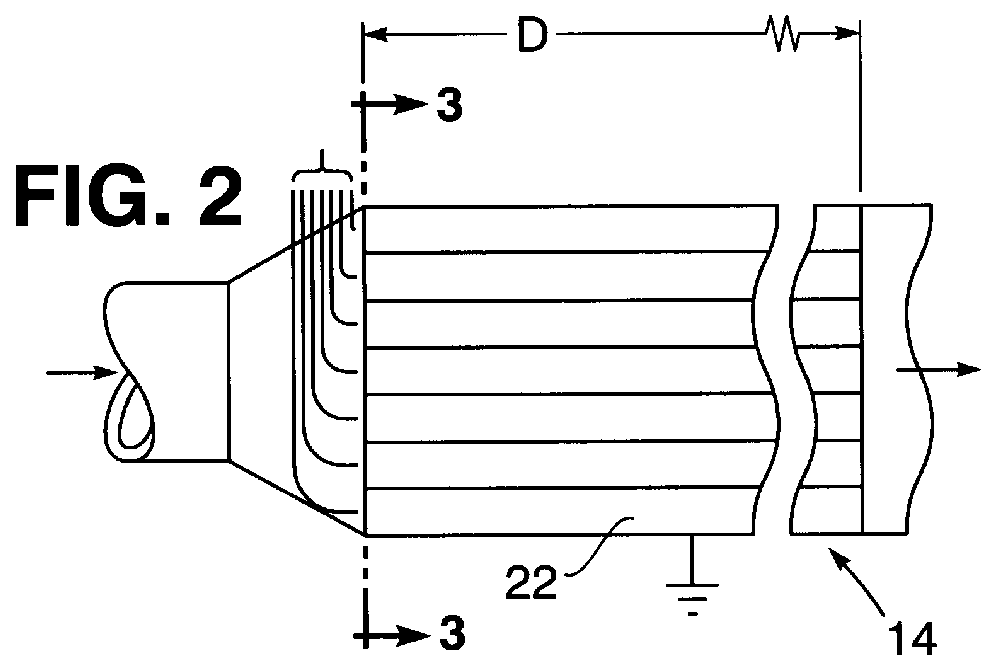 Contamination control of gaseous emissions by corona-discharge generation of plasma