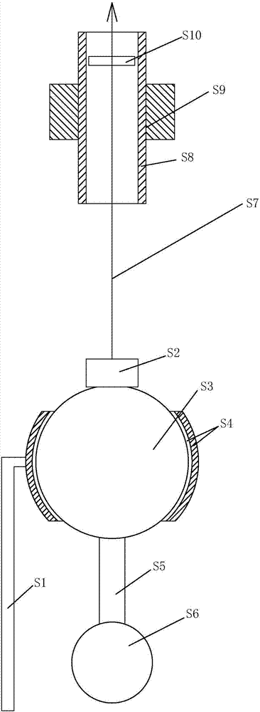 Reverse coordinate transfer plumbing measurement method of deep shaft