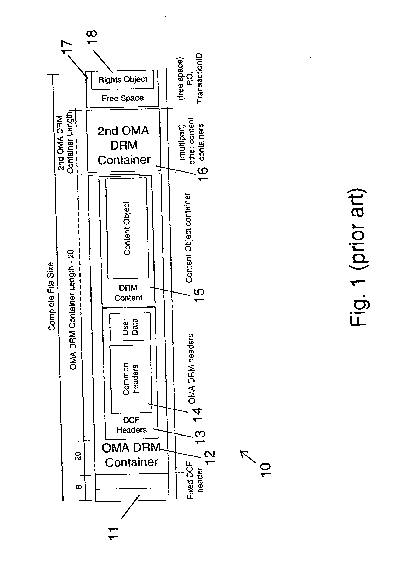 Data file including encrypted content