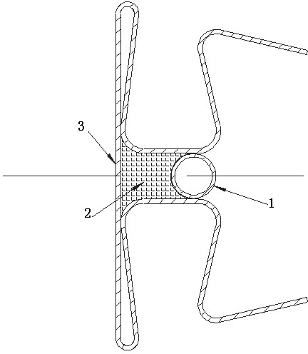 Dew prevention structure of refrigerator door beam