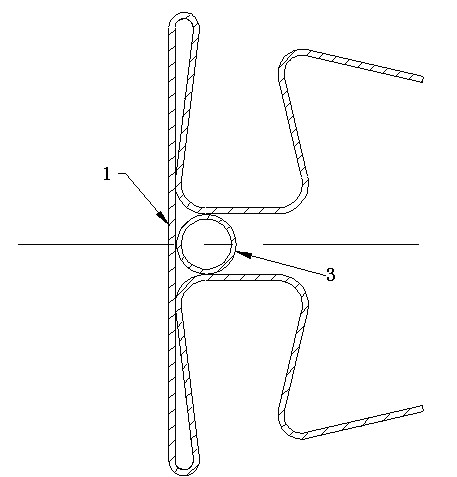 Dew prevention structure of refrigerator door beam