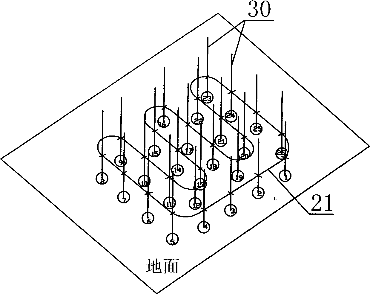 Tridimensional planting system for plants