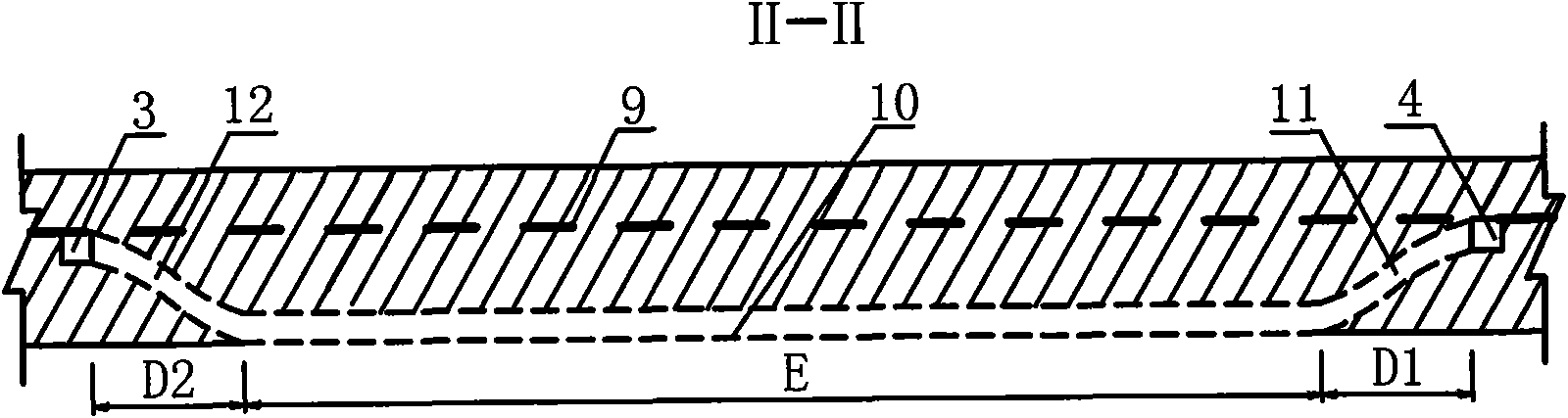 Bidirectional U-shaped coal-mining method of thick coal bed by gateway layout along stability layer