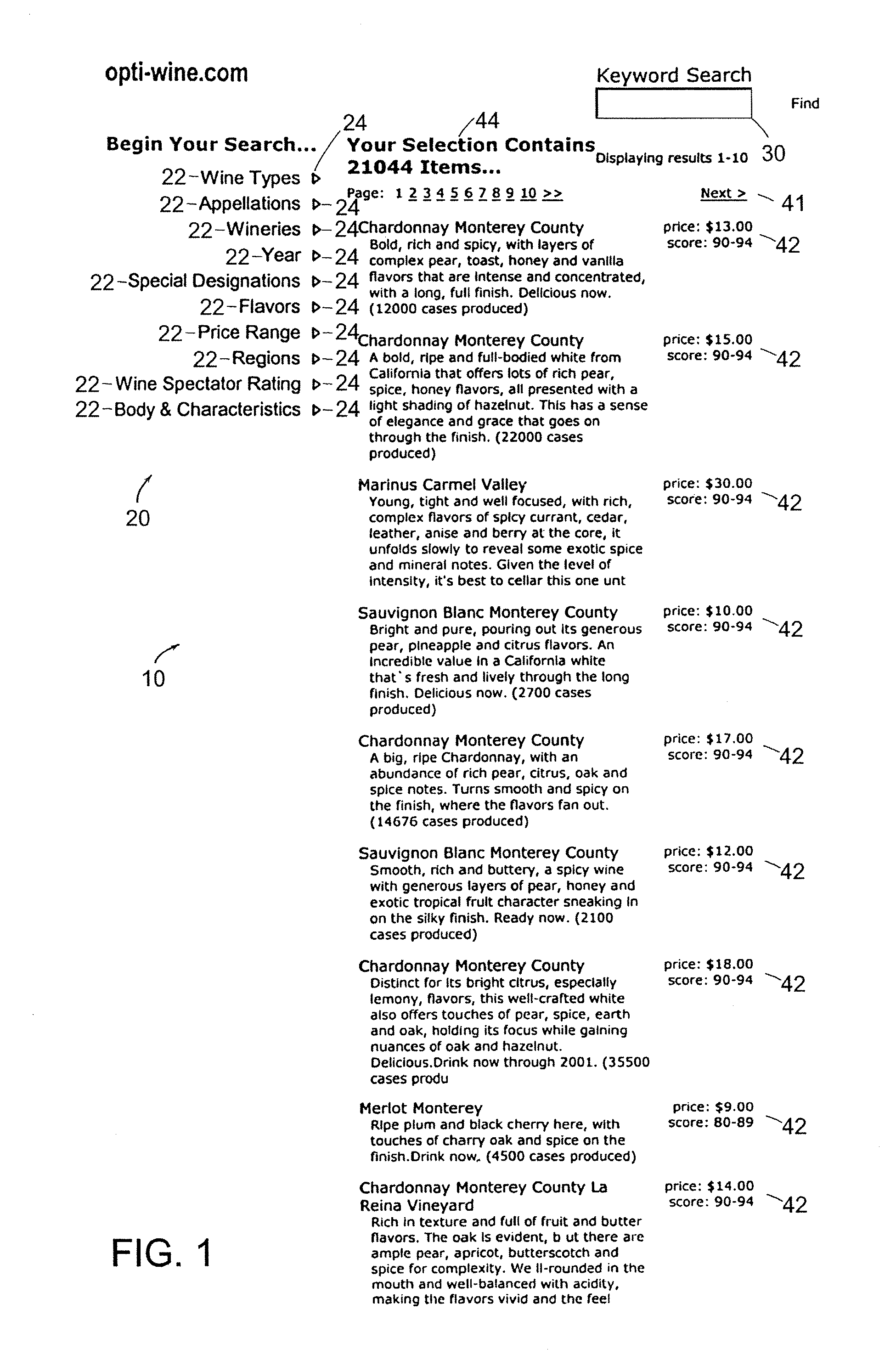 System and method for manipulating content in a hierarchical data-driven search and navigation system