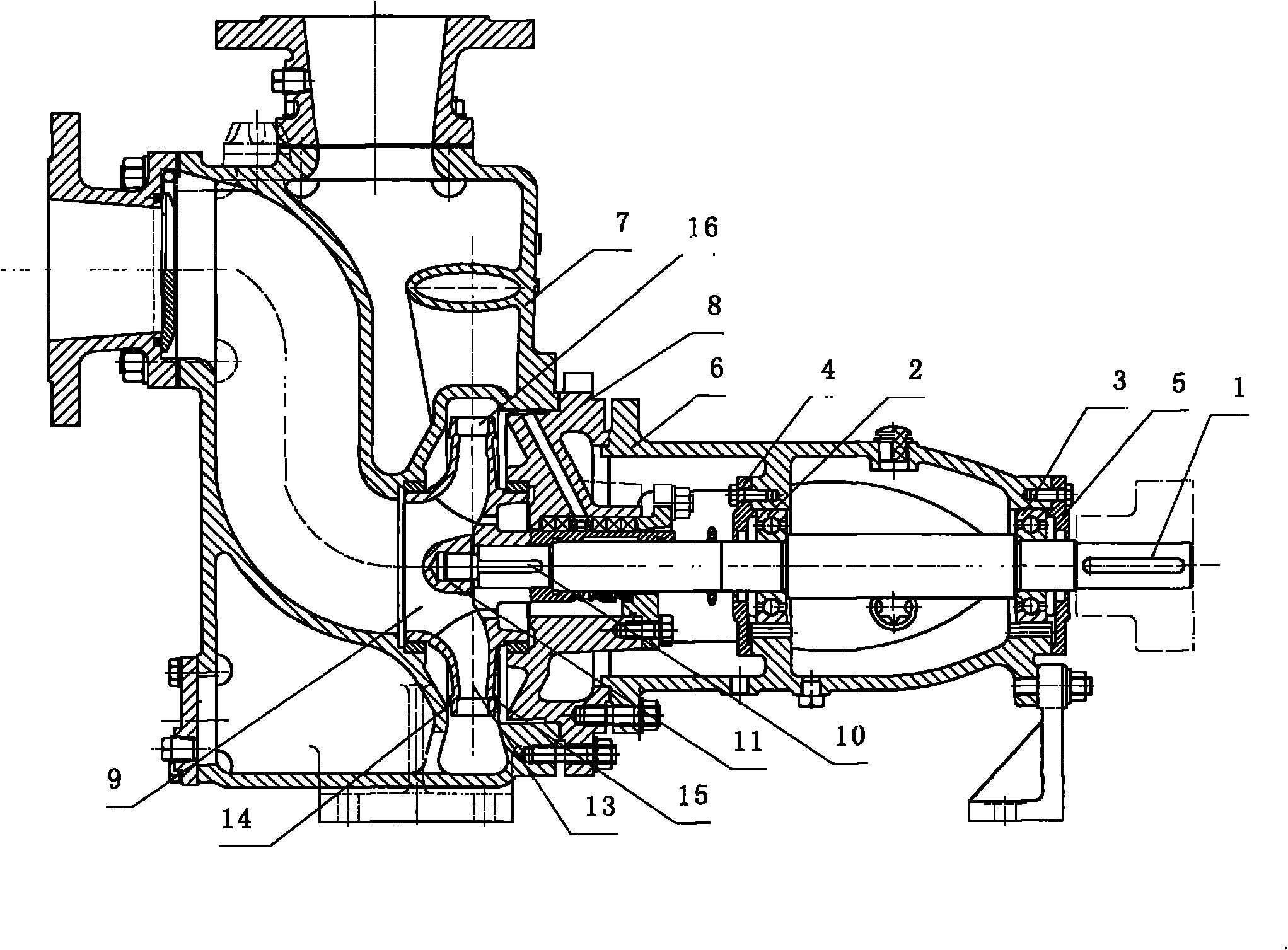 Centrifugal self-priming pump