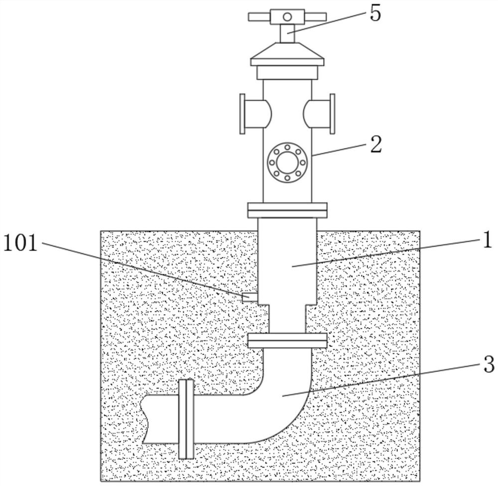 An outdoor fire hydrant that is convenient for water discharge