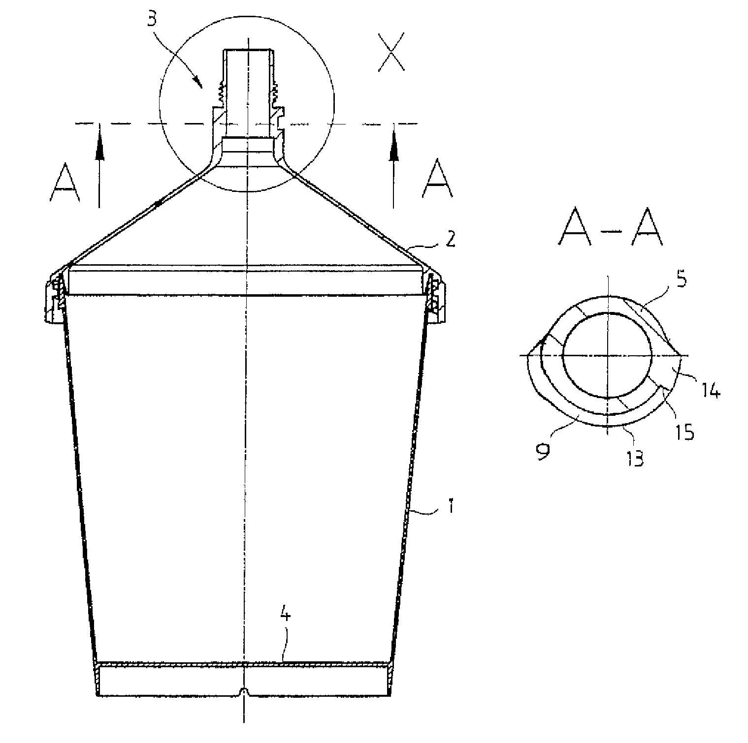 Flow reservoir for a paint spray gun