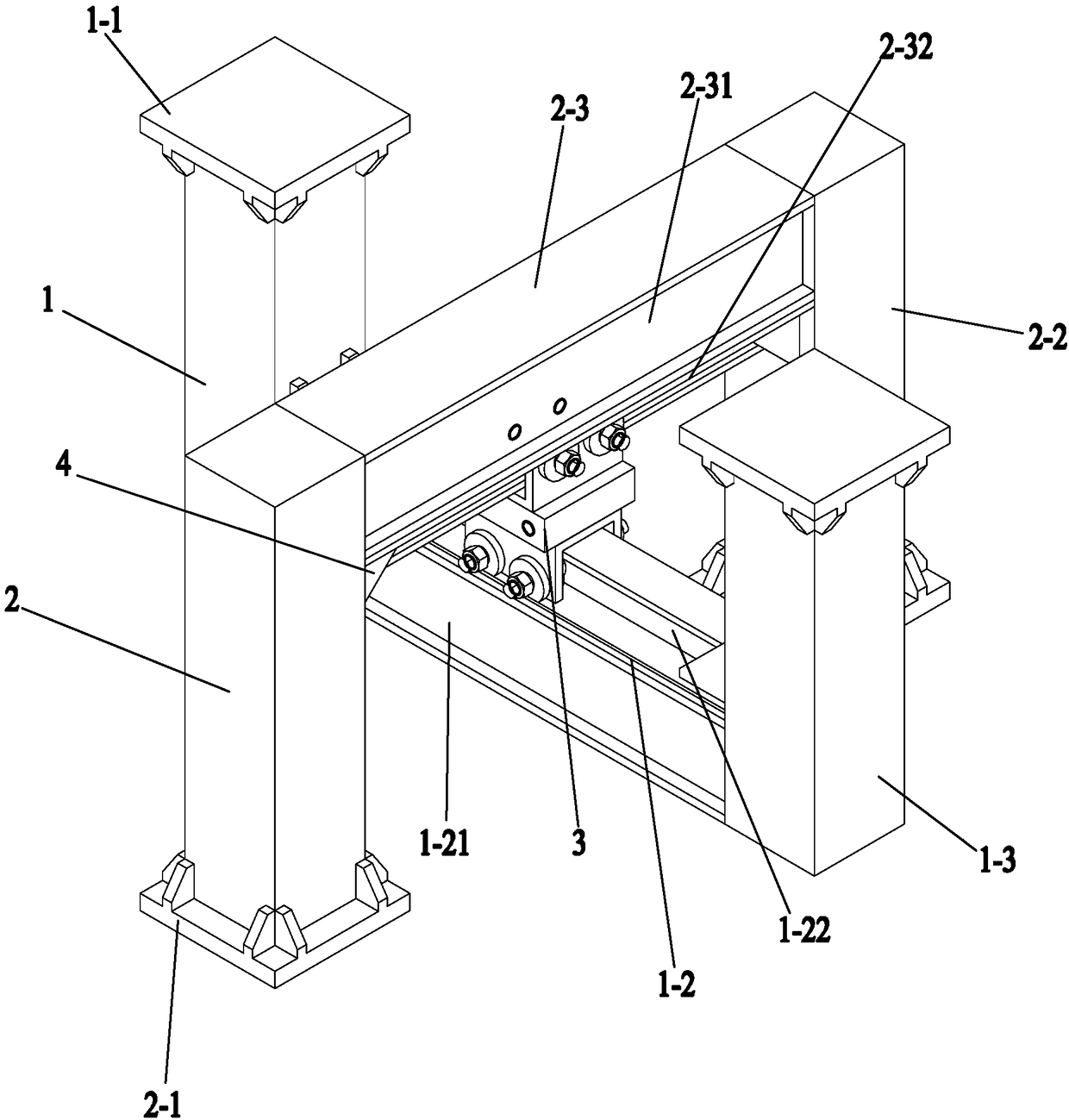 Horizontal free sliding anti-drawing device