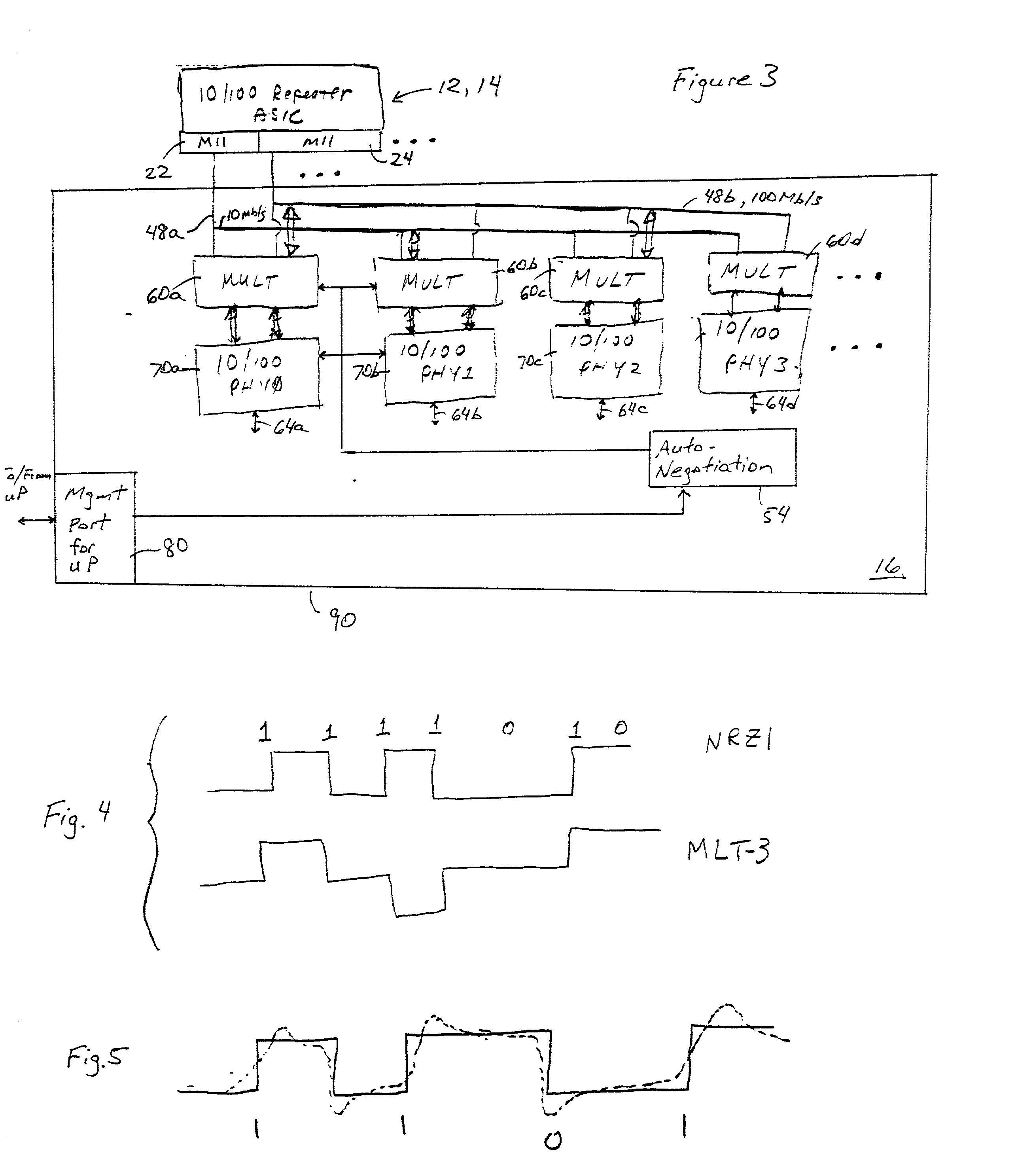 Network transceiver for steering network data to selected paths based on determined link speeds