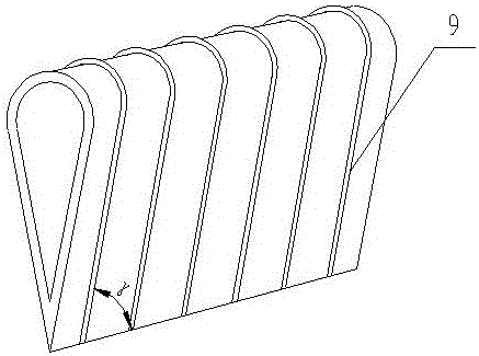 A drop-shaped grid-type structured packing