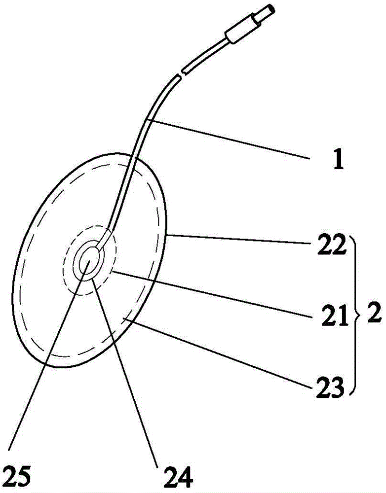 Electrocardiogram conductive connecting line electrode