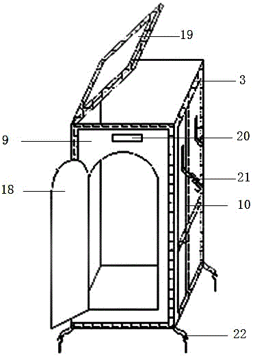 Portable deodorizing toilet