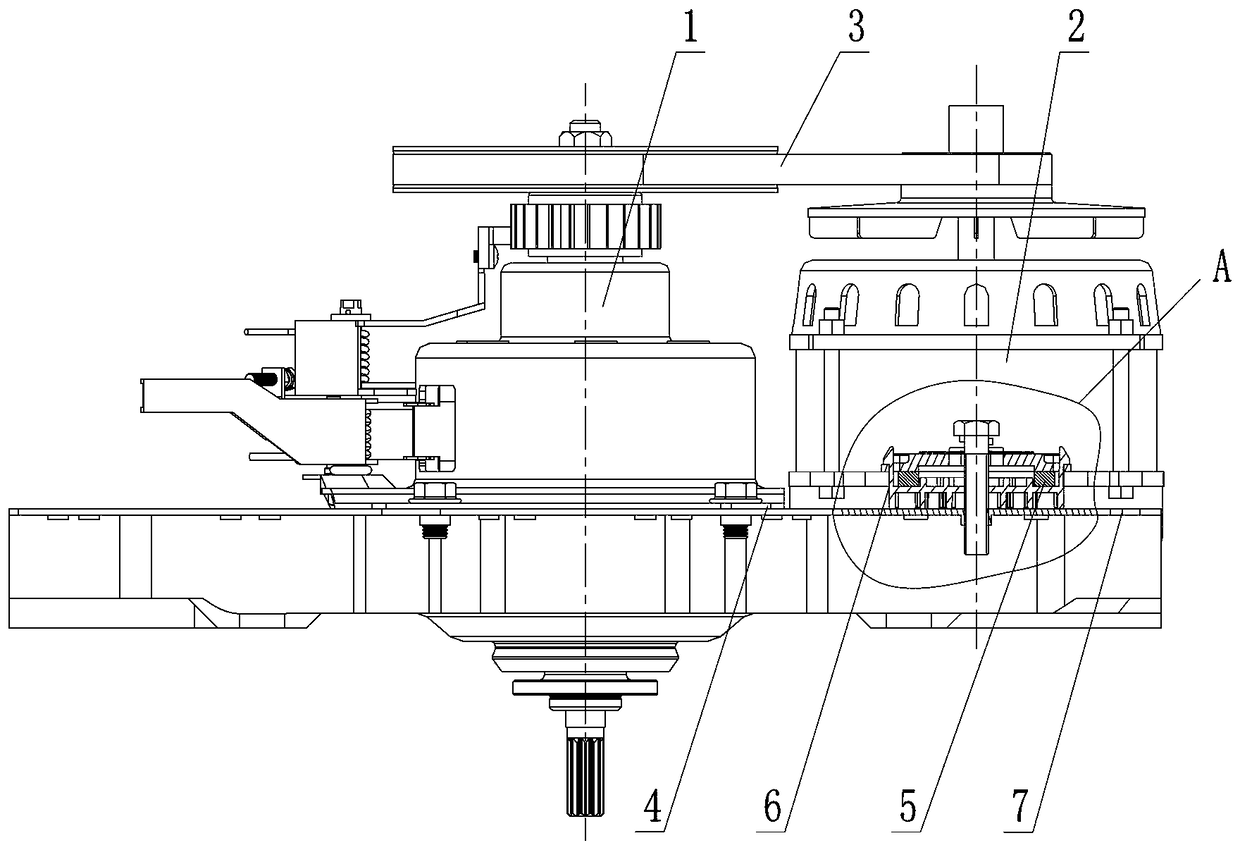 A distance fixed pad