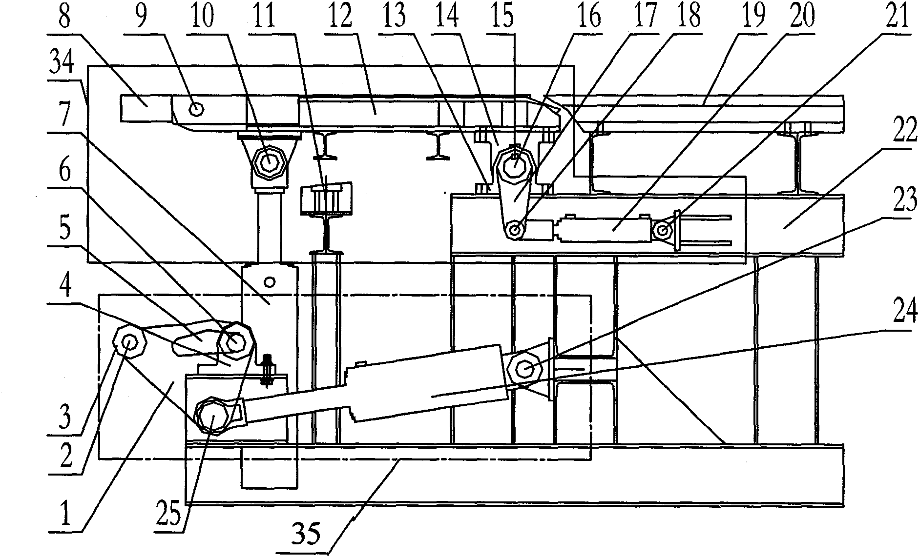 Cage supporting and accepting device and method of hoisting vessel