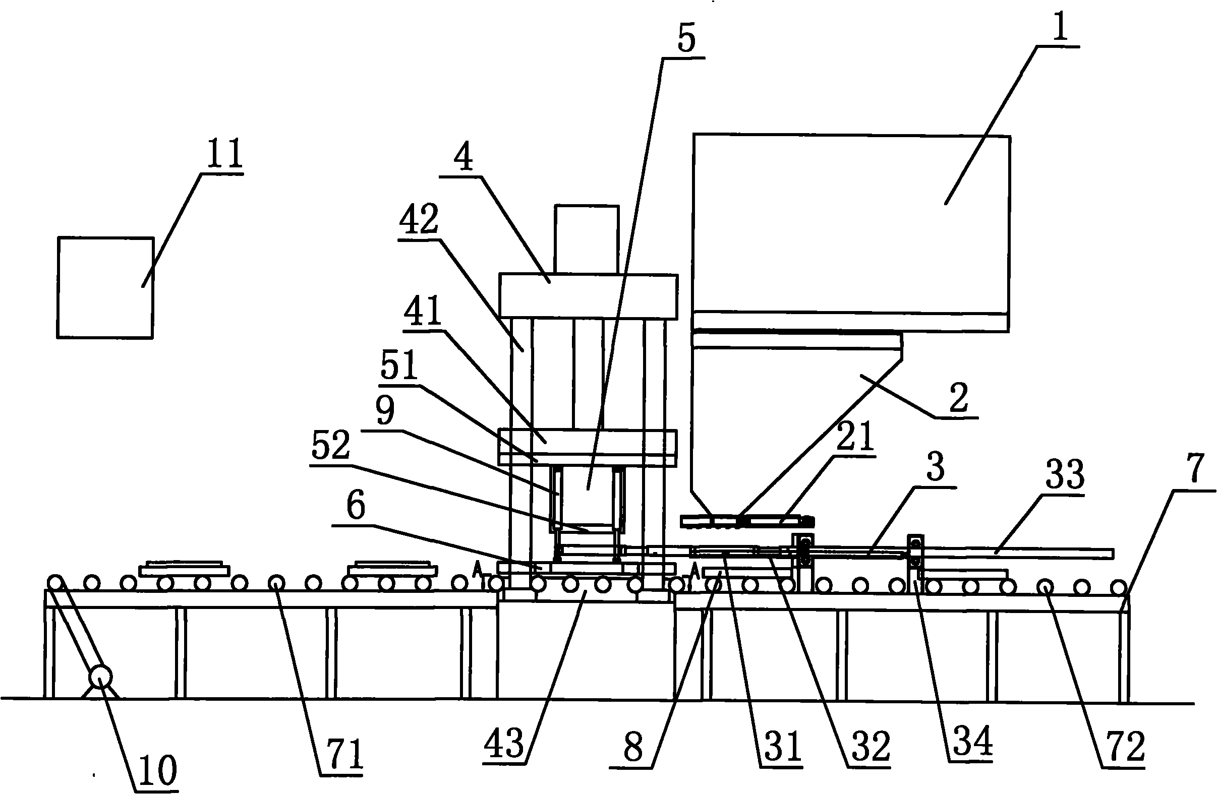 Full-automatic concrete board die casting machine