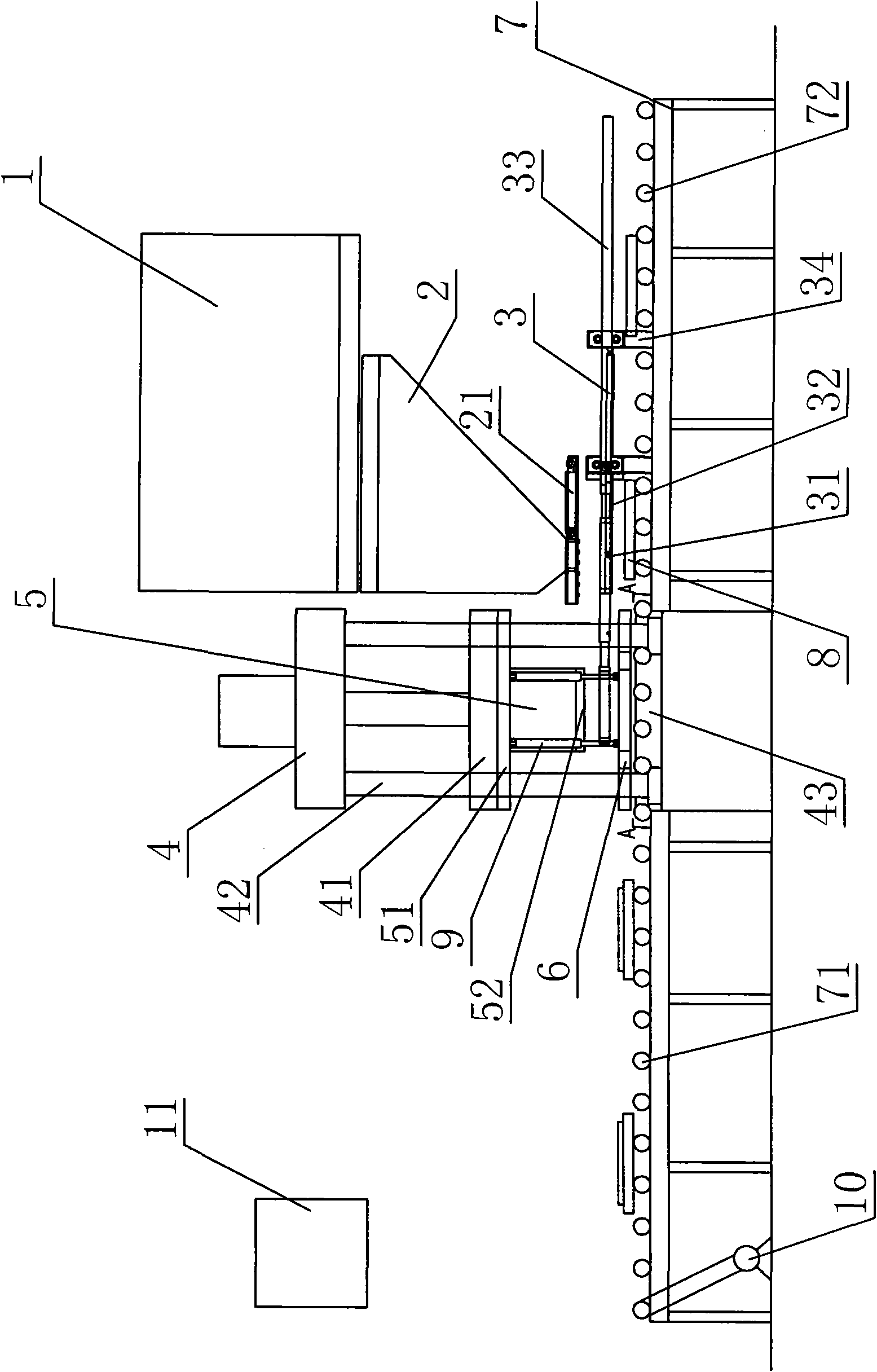 Full-automatic concrete board die casting machine