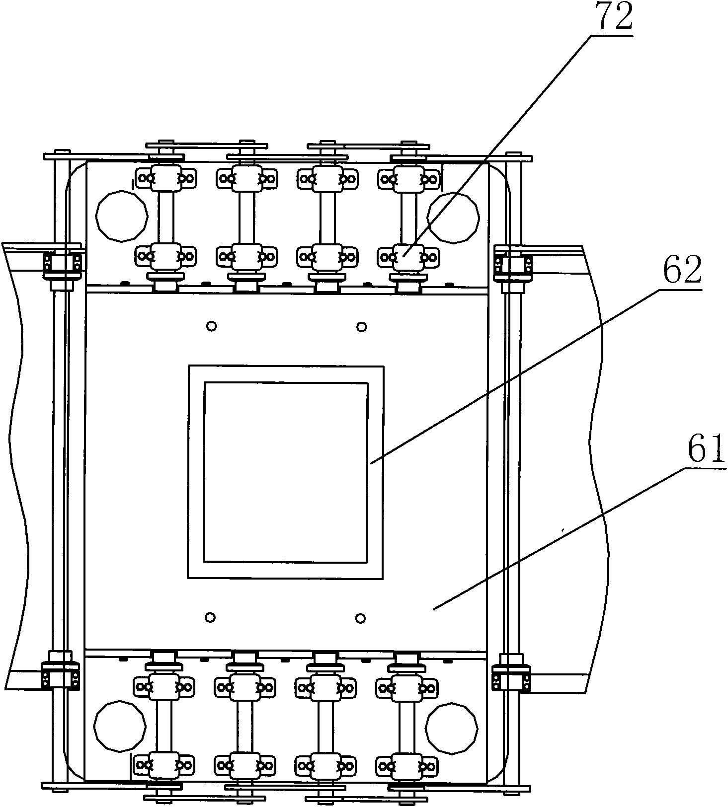 Full-automatic concrete board die casting machine