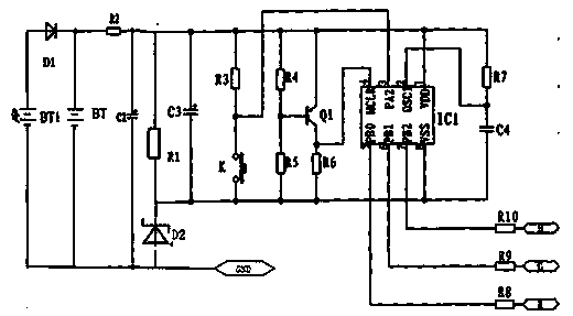 LED solar lighting system allowing light color to be controllable