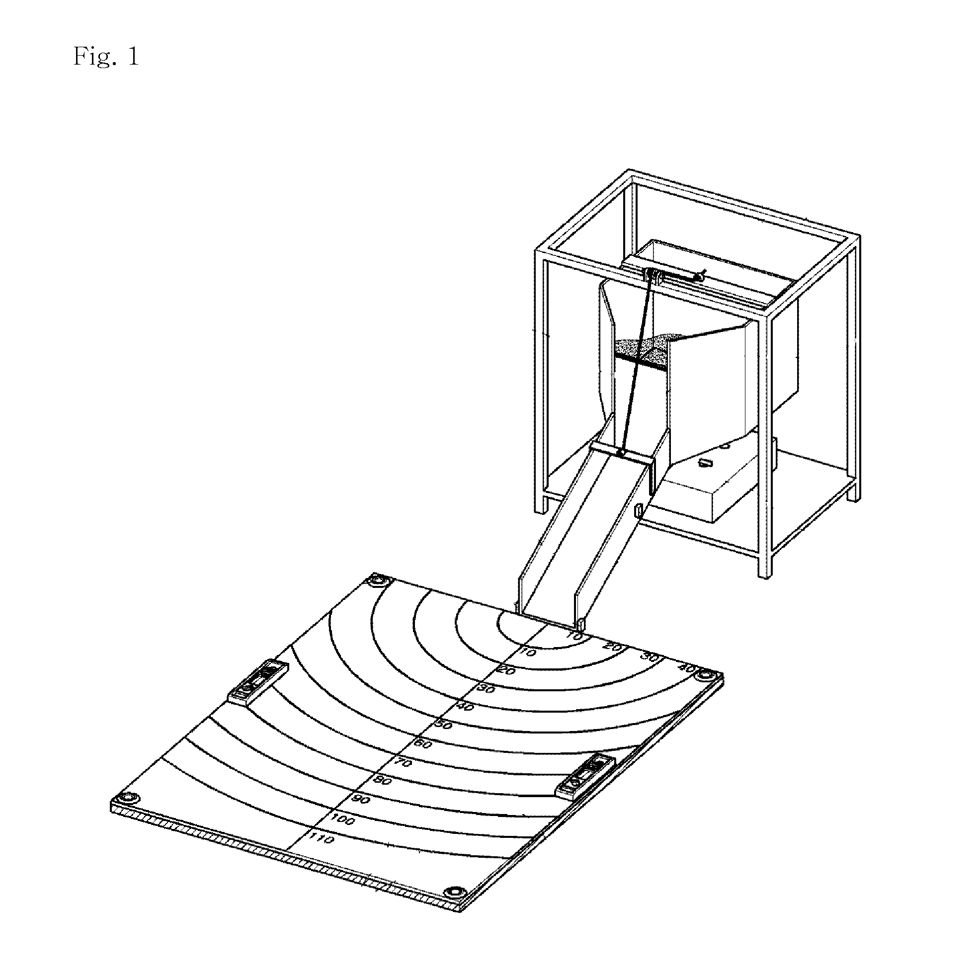 Debris-flow simulation apparatus having variable flume