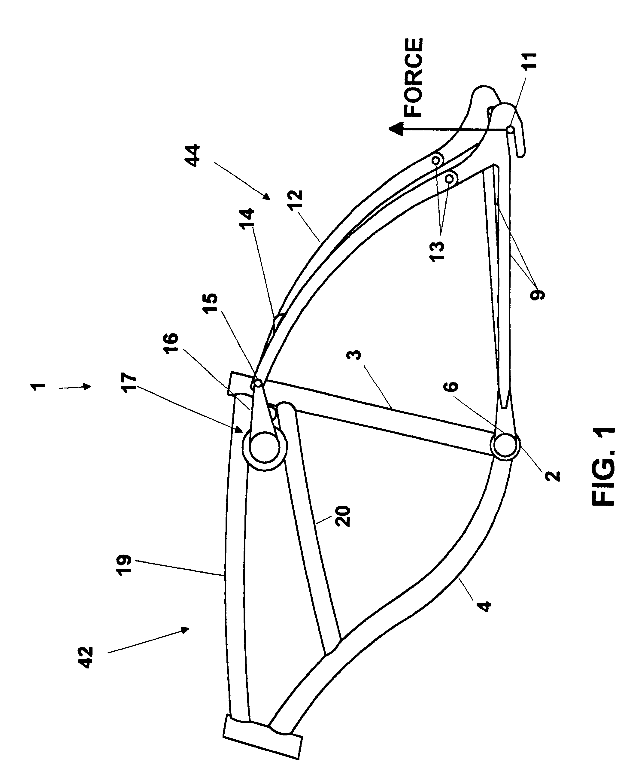 Bicycle with shock absorber