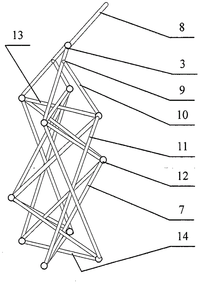 Quick folding yurt with closed-chain connecting rod bracket