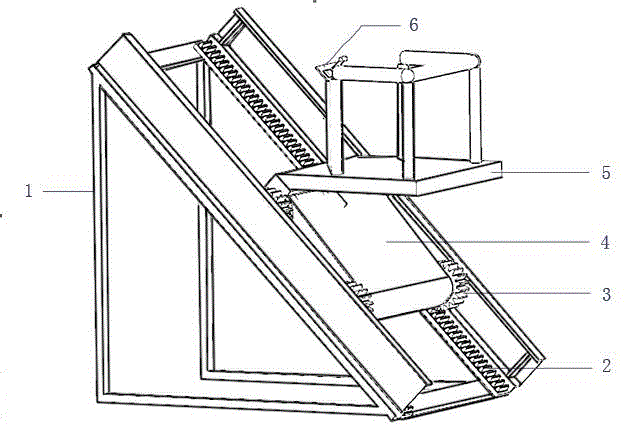 High-voltage power transmission tower climbing device