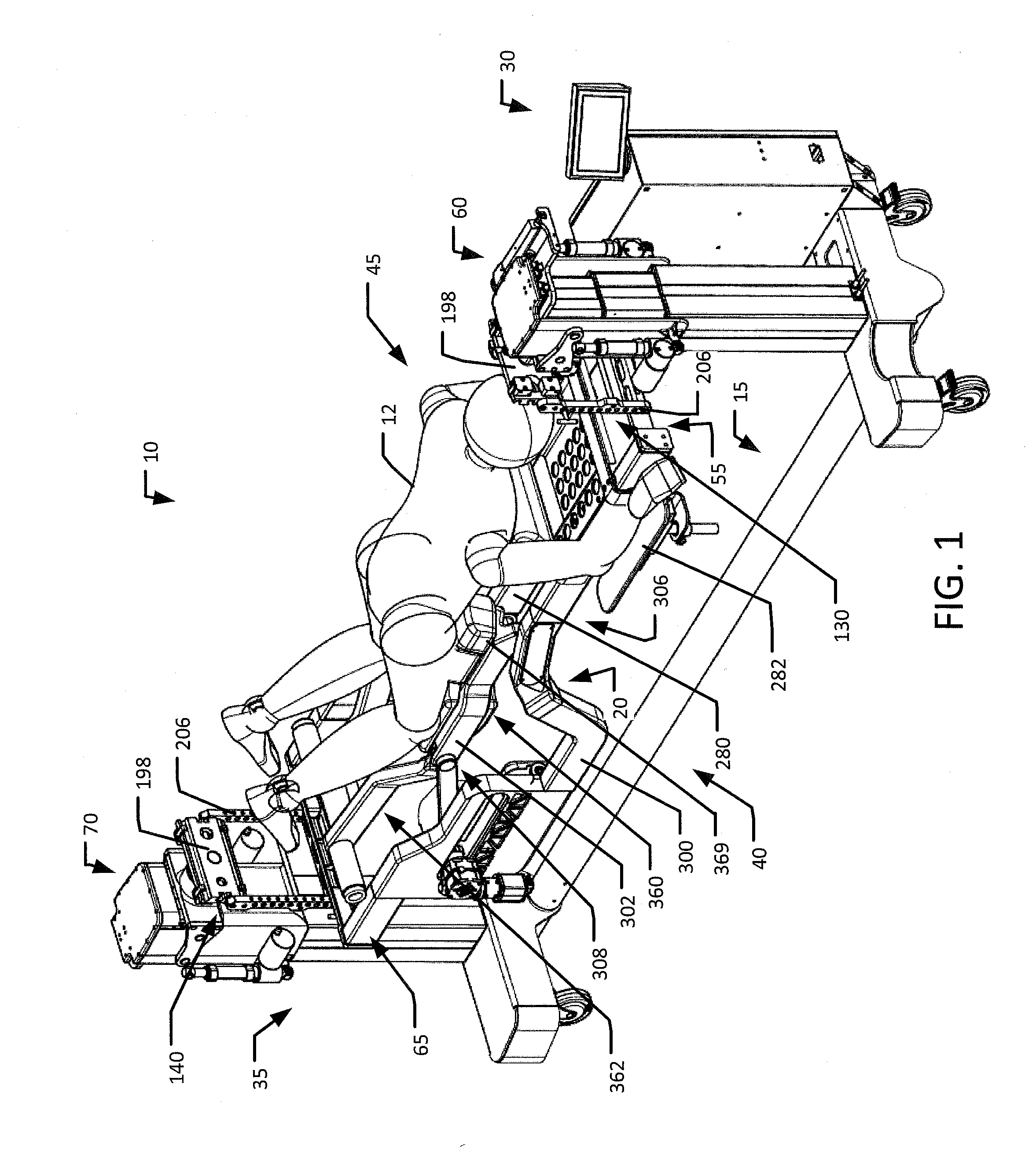 Surgical Table with Patient Support Having Flexible Inner Frame Supported on Rigid Outer Frame