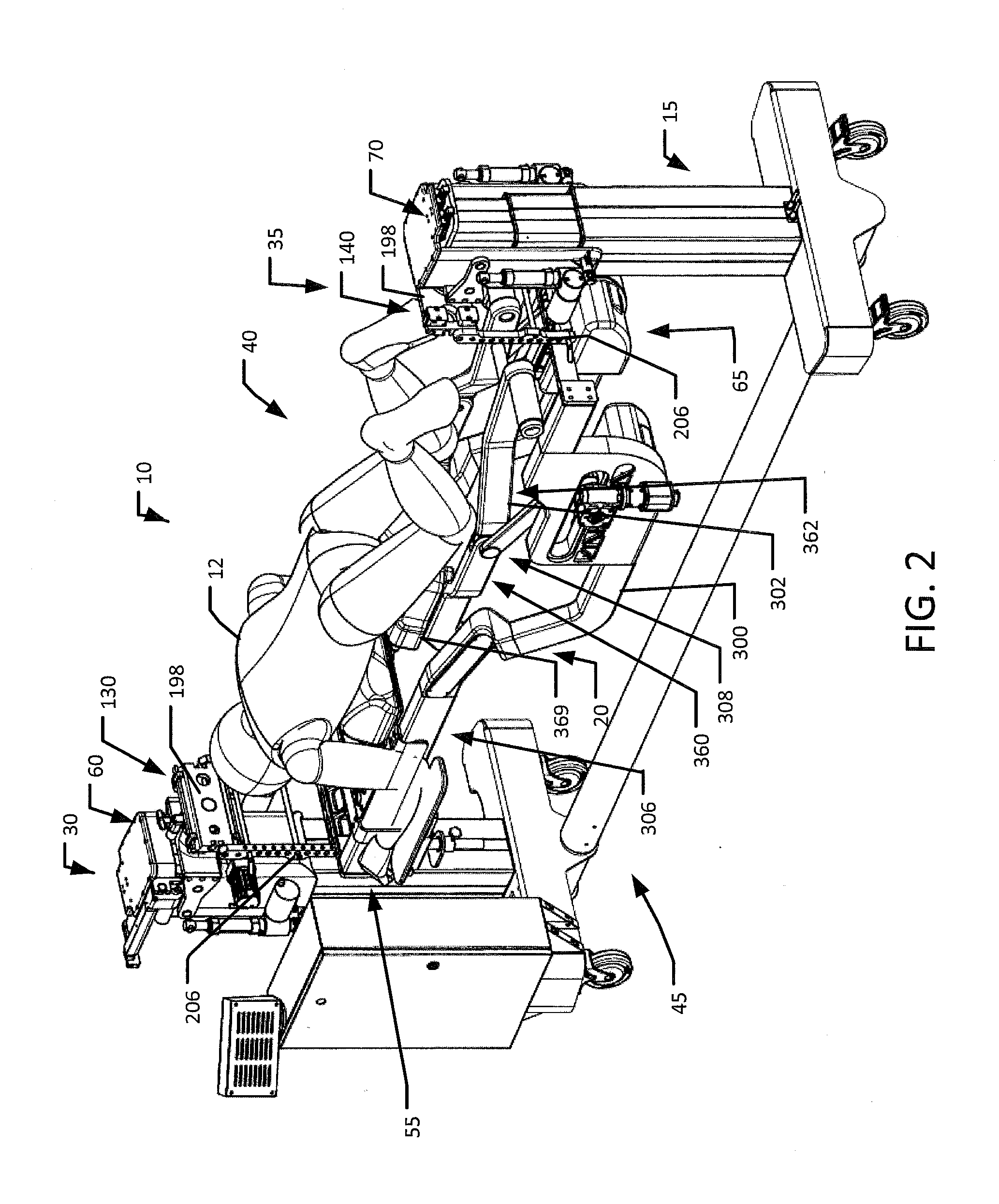 Surgical Table with Patient Support Having Flexible Inner Frame Supported on Rigid Outer Frame