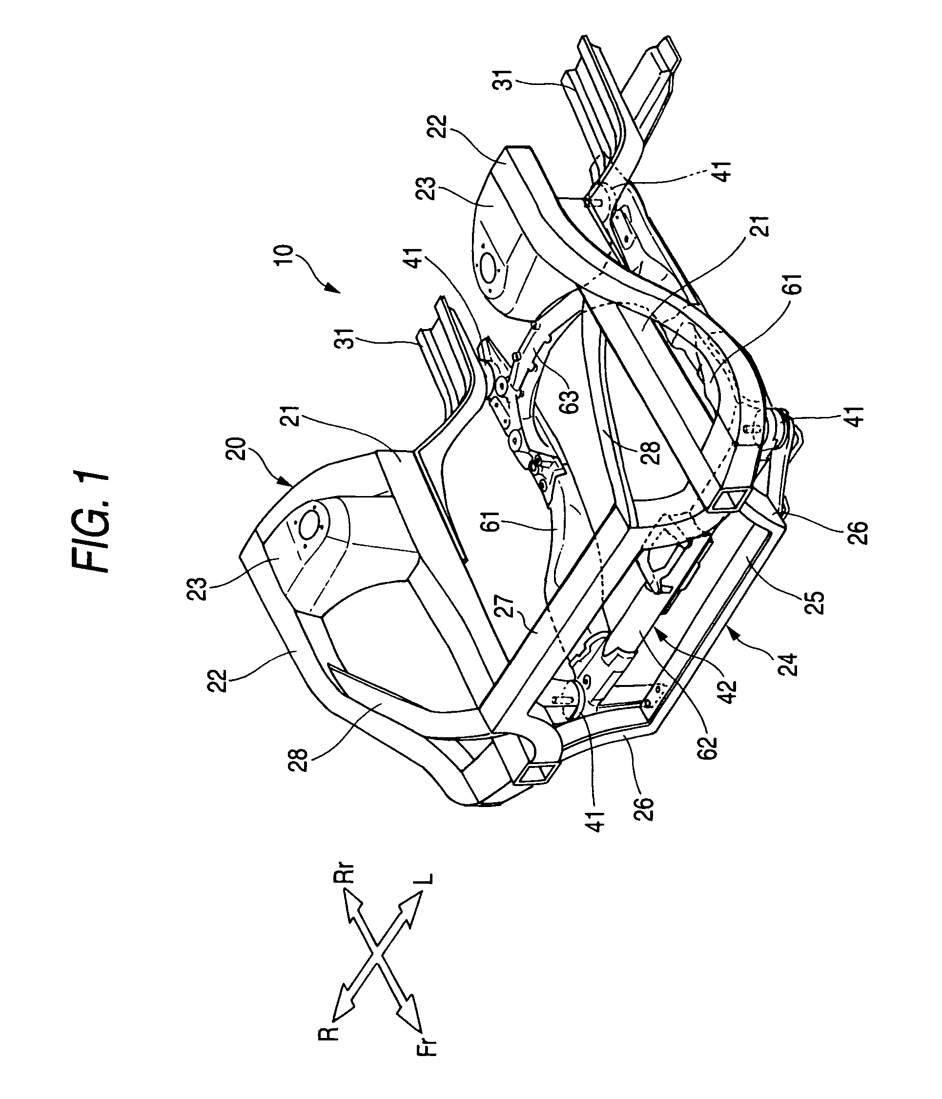 Body frame structure